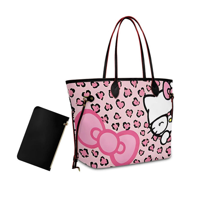 Pink cat purse