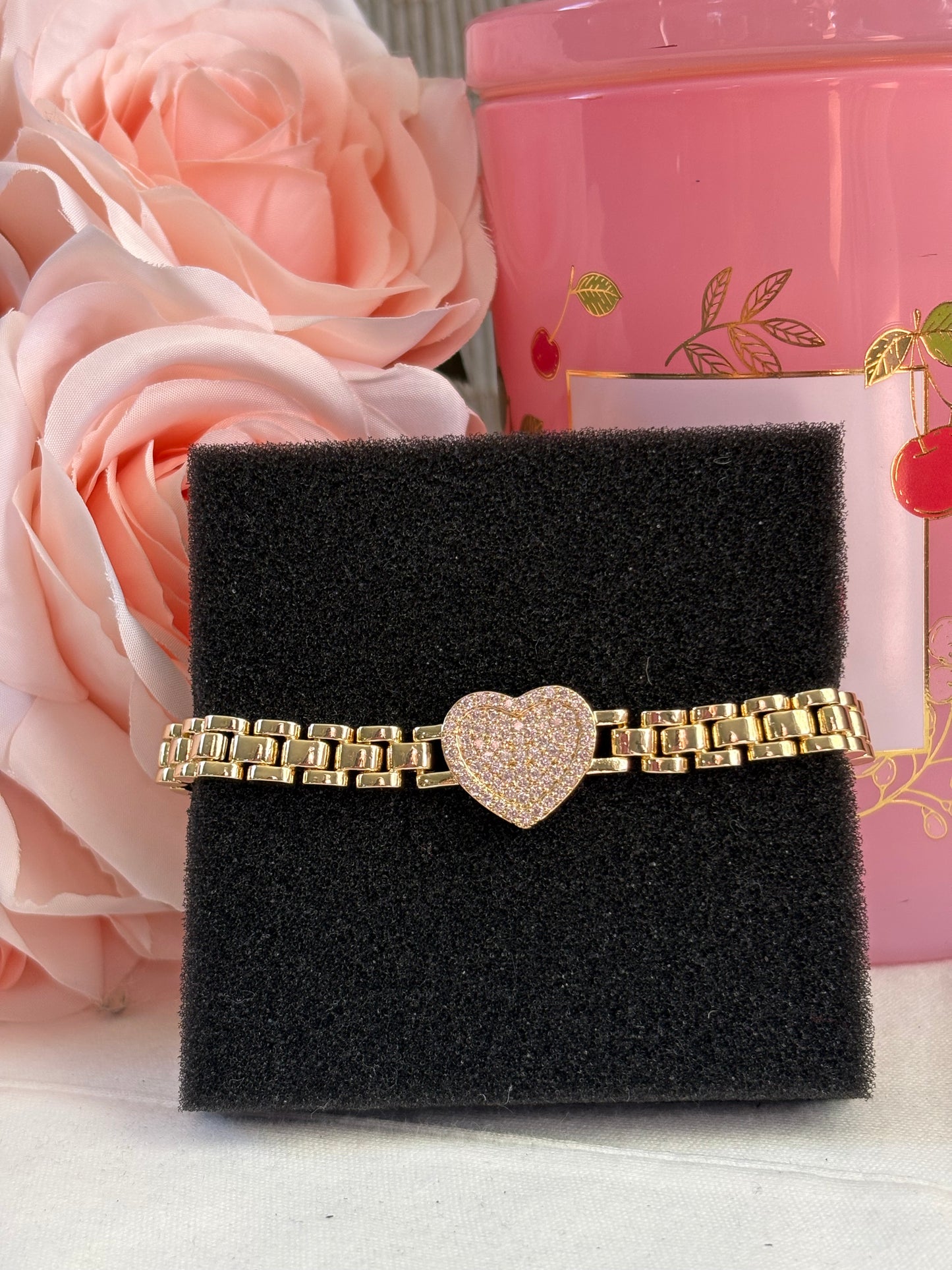 Baby pink bracelets