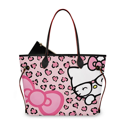 Pink cat purse